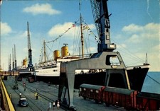 Ak Bremerhaven, Dampfschiffe