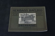 alter Druck Hermann Haelbig Drehbänke  Werbung Reklame Sammler