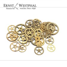 Uhrenteile, Zahnräder aus Messing zum Basteln, Steampunk 10 Gramm
