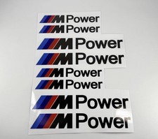 BMW M Power Aufkleber Set Sticker Styling Tuning Dekoration Logo Motorsport