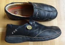 Clarks UnStructured Damenschuhe Slipper Leder schwarz Gr. EU 35,5 - US 5D