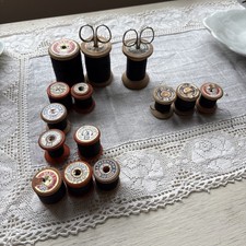 Alte Garnrollen Holz ,  mit