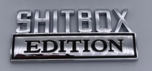 Emblem shitbox edition - shitbox, chrom