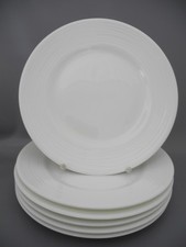 Rosenthal 6 Speiseteller JADE LINEA weiß Essteller D=25 cm