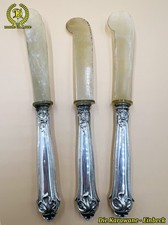 Jugendstil 3 x Kaviarmesser