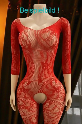 Damen netz body rot - damen,