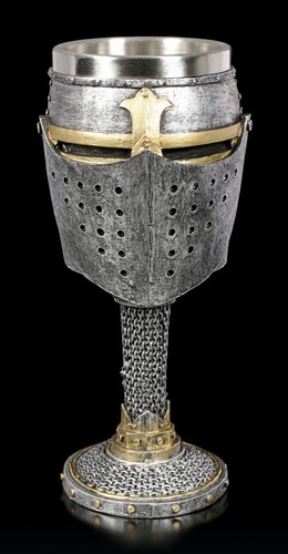 Mittelalter kelch ritterhelm - kelch,