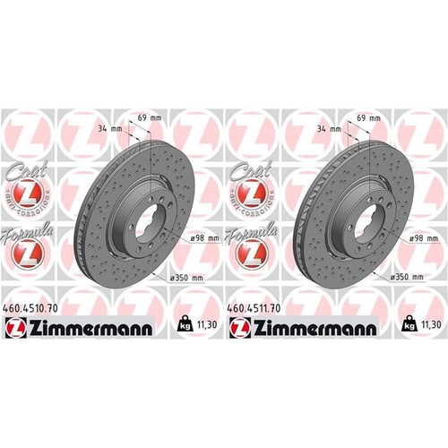 Zimmermann bremsscheiben - 2x,