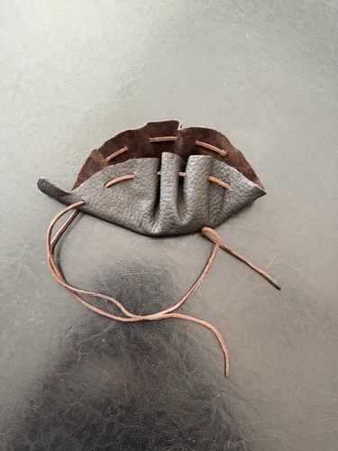 Leder geldkatze mittelalter - leder,