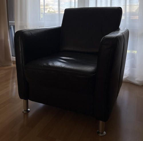 Echtleder ledersessel - ledersessel,