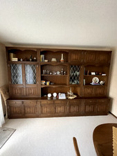 Massive Eiche Wohnwand –