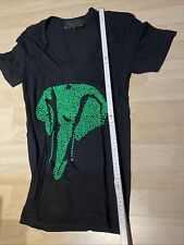 Tanabu Shirt Tshirt Elefant Gr M Schwarz V Ausschnitt Strass Kay One