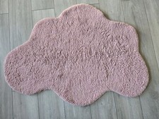 Kinderzimmer Teppich / rosa Wolkenteppich ca. 80x120cm, rutschhemmend