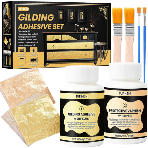Blattgold kleber set tufinein - blattgold, set,