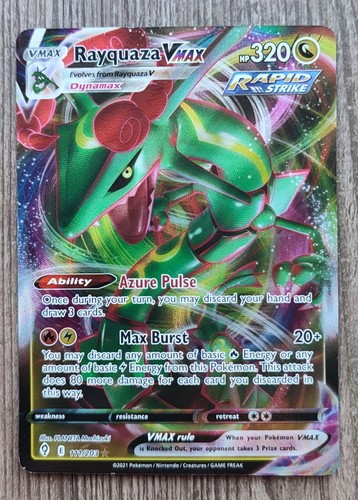 Rayquaza vmax pokemon karte - rayquaza,