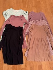 Bekleidungsset Mädchen Kleider Baumwolle Langarm 134 140 6 Teile Paket