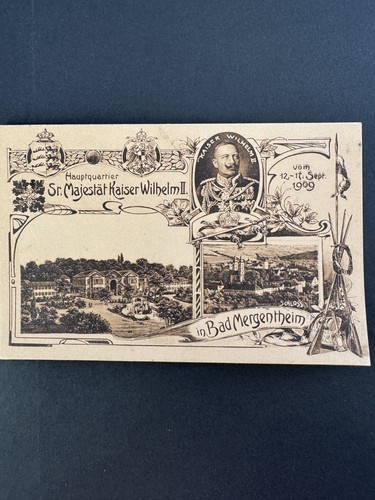 Historische postkarte 1909 bad - historische,