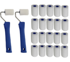 5cm Farbwalzen Lackier-Streich-Set Farbbügel Farbrollen Lackierwanne Malerrollen