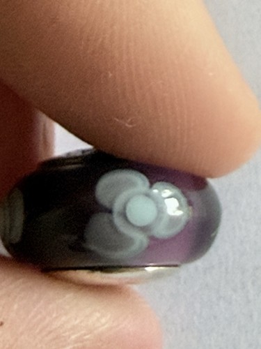 Pandora lila blume murano - pandora,