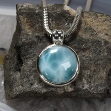Larimar Anhänger, 925er