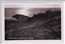 #0901 AK Baltrum Abendstimmung am Strande Buhne Sonnenuntergang um 1920
