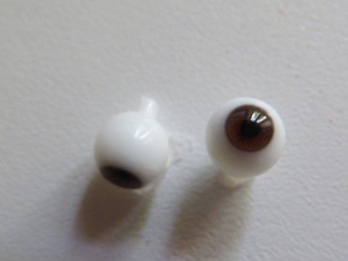 Yeux doll antique marron mm - marron,