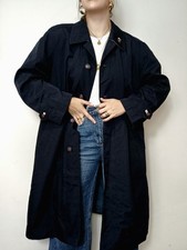 Vintage Trenchcoat Blau Lang