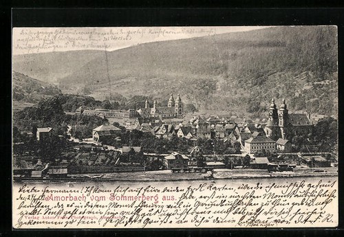 Amorbach blick vom sommerberg - blick,