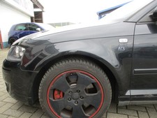 Kotflügel links Audi A3 8P 2003-2008 EBONYSCHWARZ LZ9W schwarz