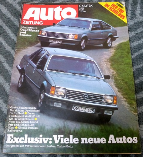 Auto zeitung 1978 opel - auto, 10/1978