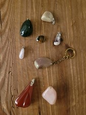 Konvolut Steinschmuck Kettenanhänger Nachlass