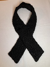 Pelz Schal Echtfell Persianer schwarz ***TOP*** Krawatte schwarz