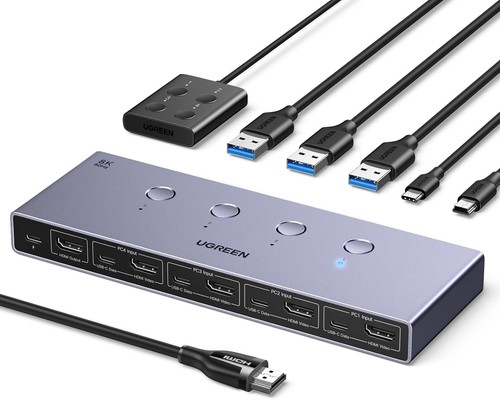 Ugreen hdmi kvm switch 4 - hdmi,