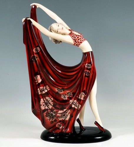 Goldscheider art deco figurine - art,