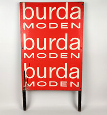 Vintage Werbeaufsteller 60/70er – Burda Moden Kundenstopper, Zeitung Reklame