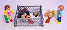 Playmobil 2 Kinder füttern 6 Kaninchen und 2 Meerschweinchen im Gehege #15