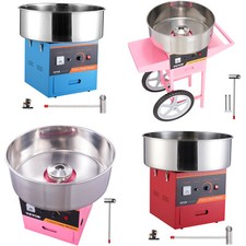 VEVOR Kommerzielle Zuckerwattemaschine Zuckerwattegerät 1kW Party Rosa/Rot/Blau