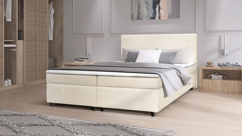 Boxspringbett paxos cordstoff - boxspringbett,