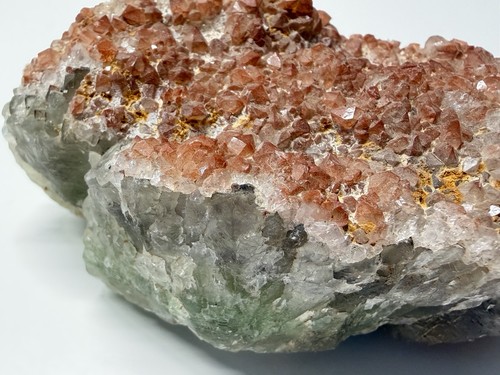 Eisenkiesel auf fluorit grube - fluorit,
