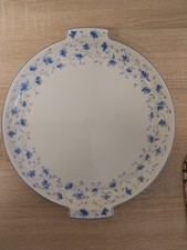 Arzberg  Blaublüte  Kuchenteller mit zwei Handhaben -Das Logo in Schreibschrift 