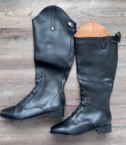 Damen reitstiefel schwarz - –,
