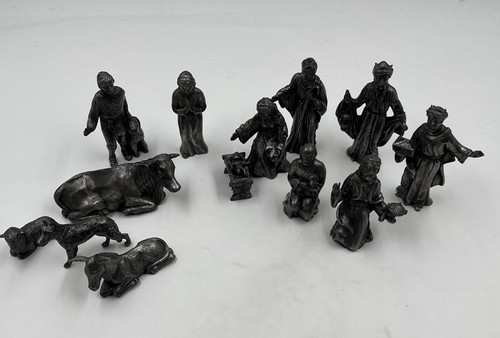 Krippenfiguren set zinn - set,