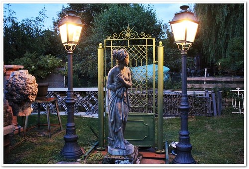 Gusseisen laterne paris - gusseisen, "paris"