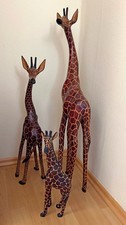Großes Giraffen-Set aus Holz