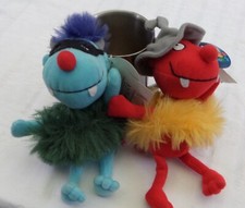 Coppenrath Die Spiegelburg 2 Kuscheltiere Locke + Bille mit Etikett aus Vitrine