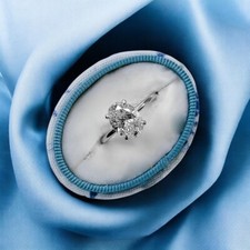 950 Platin Ehering Lab Grown