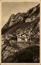 Allgäuer Alpen Berghütte Allgäu AK ~1930 Pfrontner Hütte mit Aggenstein Gipfel