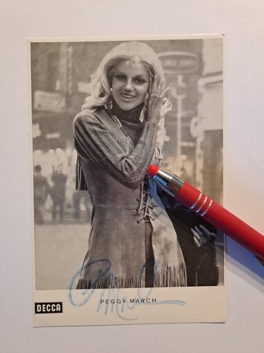 Peggy march orginal autogramm - peggy, march,