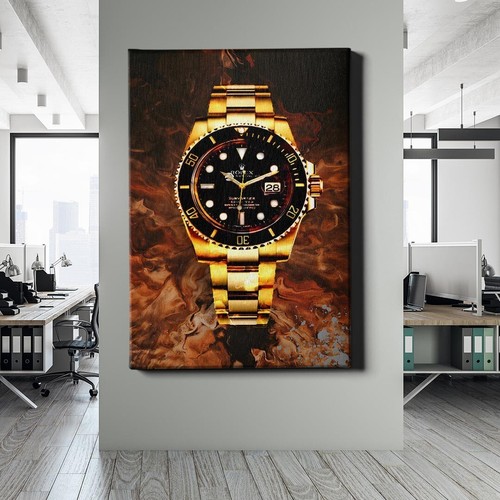 Leinwandbild uhr goldenes - ✅leinwandbild,