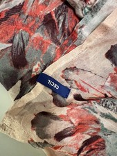 Loop Schal Tuch Cecil mit Federn Rosa Bunt